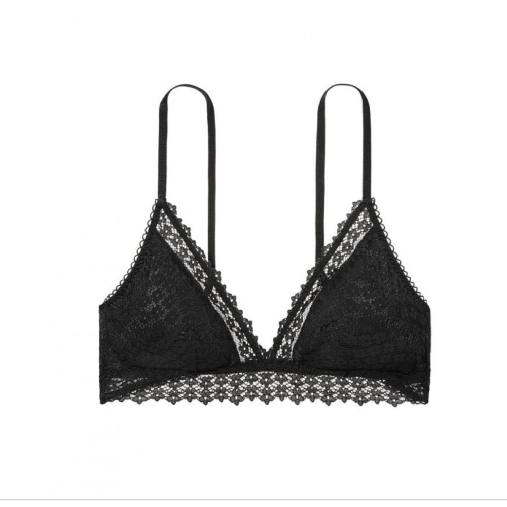 Lace triangle bralette